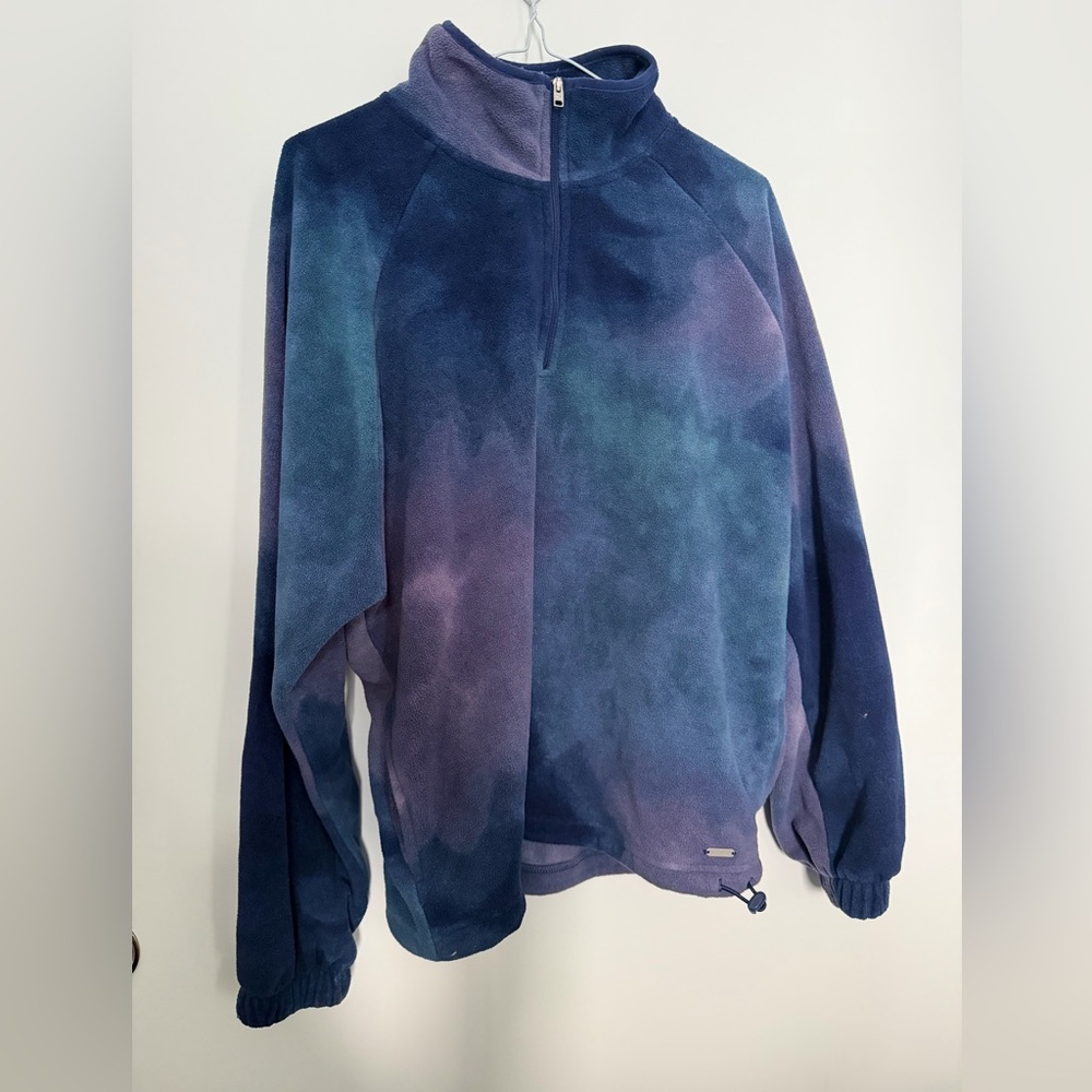 Hollister Polar Fleece Half-Zip Mockneck Sweatshirt